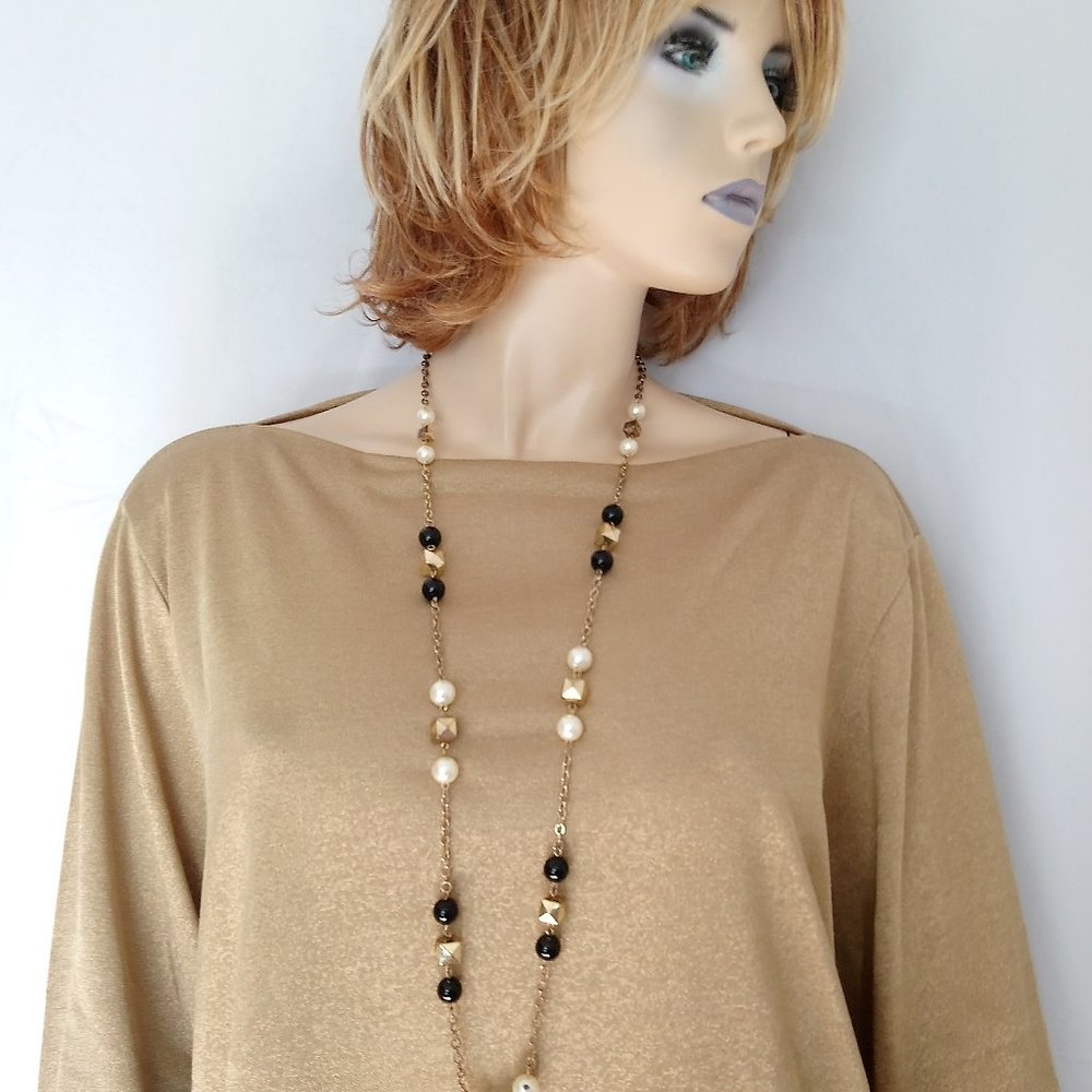 LAUREN RALPH LAUREN 3X Golden Stretchy Top Sweater - Picture 4 of 5